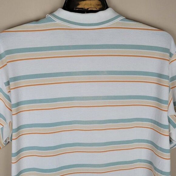 Radmor Baty Stripe Pima Cotton Short Sleeve Polo Pimaformance Multicolor Size XL - Picture 4 of 12